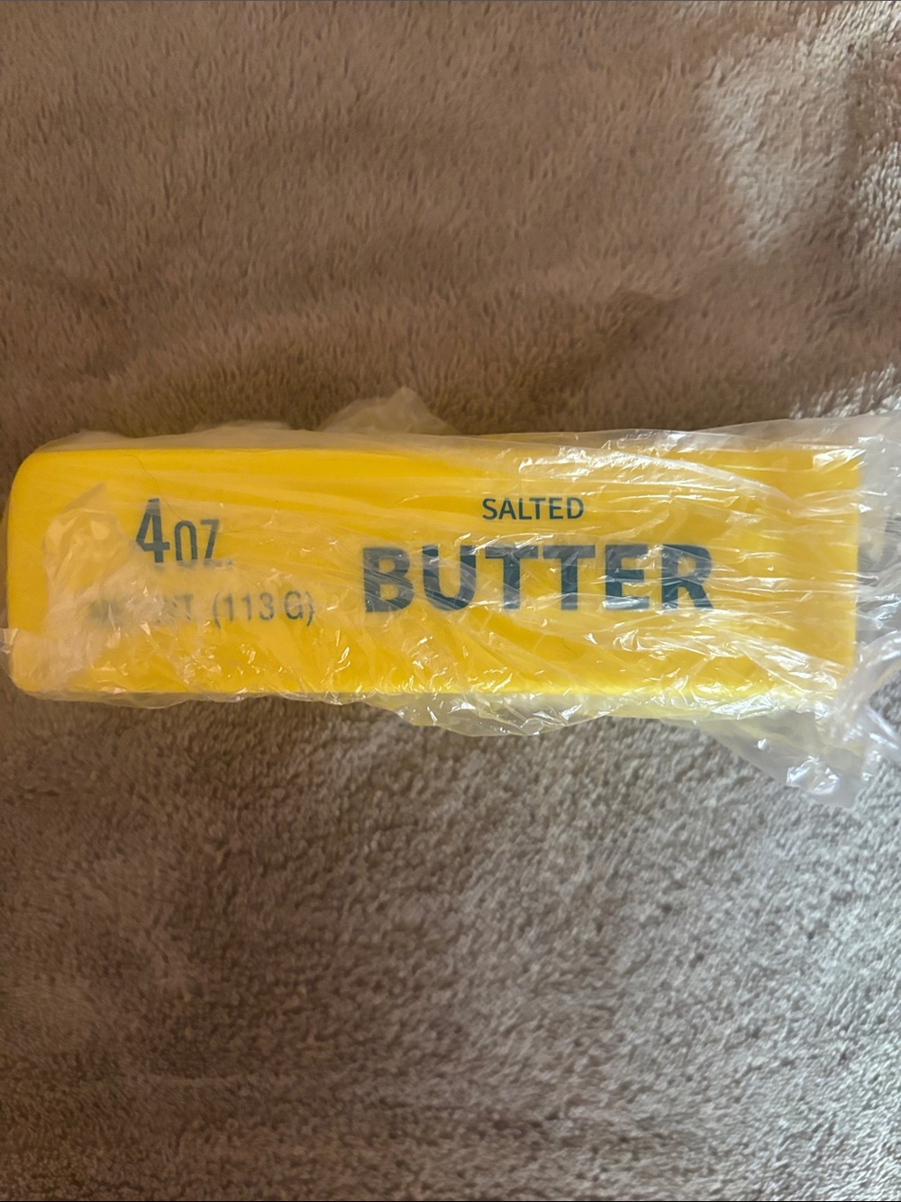 Salted Butter Play Food Block - Yellow